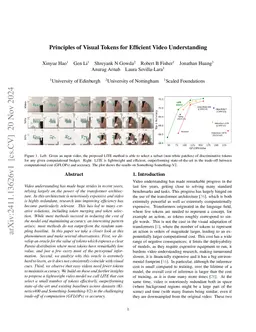Principles of Visual Tokens for Efficient Video Understanding