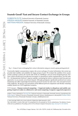 Sounds Good? Fast and Secure Contact Exchange in Groups