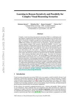Learning to Reason Iteratively and Parallelly for Complex Visual
  Reasoning Scenarios
