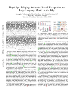 Tiny-Align: Bridging Automatic Speech Recognition and Large Language Model on the Edge