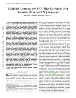 Multitask Learning for SAR Ship Detection with Gaussian-Mask Joint
  Segmentation