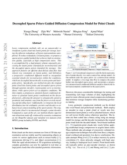 DiffCom: Decoupled Sparse Priors Guided Diffusion Compression for Point Clouds