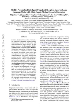 PIORS: Personalized Intelligent Outpatient Reception based on Large
  Language Model with Multi-Agents Medical Scenario Simulation