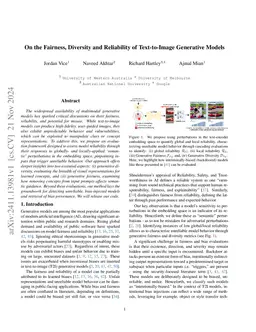 On the Fairness, Diversity and Reliability of Text-to-Image Generative Models