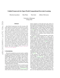 Unified Framework for Open-World Compositional Zero-shot Learning