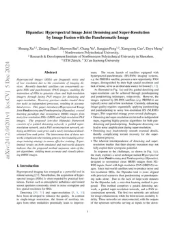 Hipandas: Hyperspectral Image Joint Denoising and Super-Resolution by
  Image Fusion with the Panchromatic Image