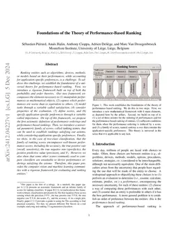 Foundations of the Theory of Performance-Based Ranking