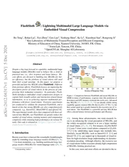 FlashSloth: Lightning Multimodal Large Language Models via Embedded
  Visual Compression
