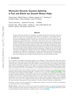 Monocular Dynamic Gaussian Splatting: Fast, Brittle, and Scene Complexity Rules