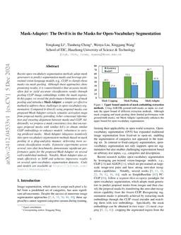 Mask-Adapter: The Devil is in the Masks for Open-Vocabulary Segmentation