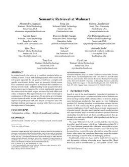 Semantic Retrieval at Walmart