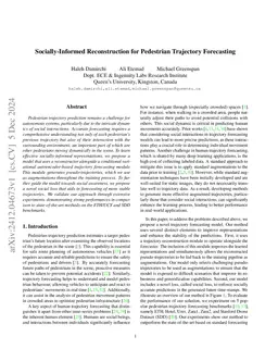 Socially-Informed Reconstruction for Pedestrian Trajectory Forecasting
