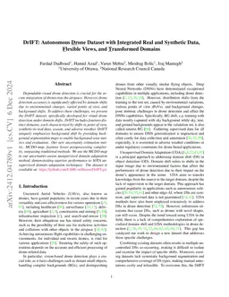 DrIFT: Autonomous Drone Dataset with Integrated Real and Synthetic Data,
  Flexible Views, and Transformed Domains