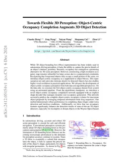 Towards Flexible 3D Perception: Object-Centric Occupancy Completion
  Augments 3D Object Detection
