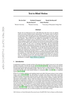 Text to Blind Motion