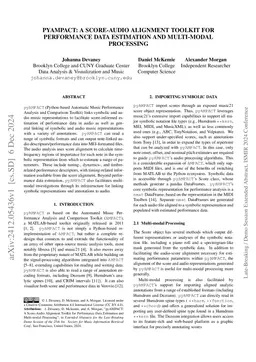 pyAMPACT: A Score-Audio Alignment Toolkit for Performance Data Estimation and Multi-modal Processing