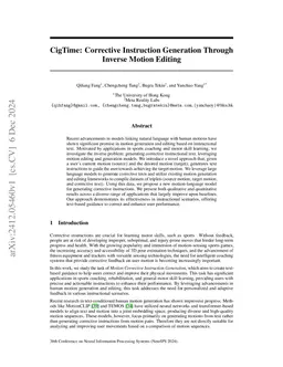 CigTime: Corrective Instruction Generation Through Inverse Motion
  Editing