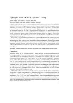 Can the Rookies Cut the Tough Cookie? Exploring the Use of LLMs for SQL Equivalence Checking