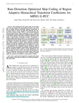 Rate-Distortion Optimized Skip Coding of Region Adaptive Hierarchical
  Transform Coefficients for MPEG G-PCC