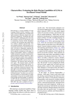 CharacterBox: Evaluating the Role-Playing Capabilities of LLMs in
  Text-Based Virtual Worlds