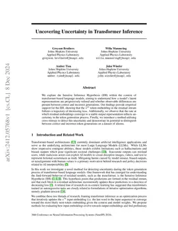 Uncovering Uncertainty in Transformer Inference