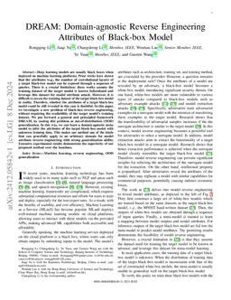 DREAM: Domain-agnostic Reverse Engineering Attributes of Black-box Model