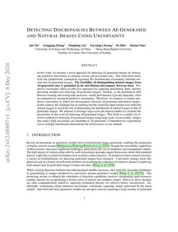 Epistemic Uncertainty for Generated Image Detection