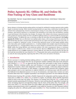 Policy Agnostic RL: Offline RL and Online RL Fine-Tuning of Any Class
  and Backbone