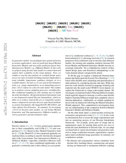 [MASK] is All You Need