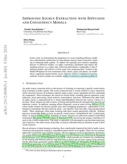 Improving Source Extraction with Diffusion and Consistency Models