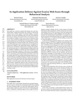 In-Application Defense Against Evasive Web Scans through Behavioral
  Analysis