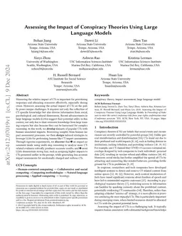 Assessing the Impact of Conspiracy Theories Using Large Language Models