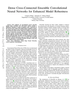Dense Cross-Connected Ensemble Convolutional Neural Networks for
  Enhanced Model Robustness
