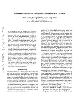 Stable Mean Teacher for Semi-supervised Video Action Detection