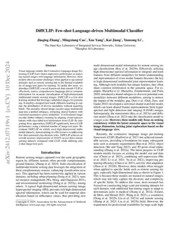 DiffCLIP: Few-shot Language-driven Multimodal Classifier