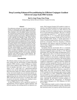 Deep Learning-Enhanced Preconditioning for Efficient Conjugate Gradient
  Solvers in Large-Scale PDE Systems