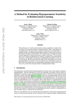 A Method for Evaluating Hyperparameter Sensitivity in Reinforcement Learning