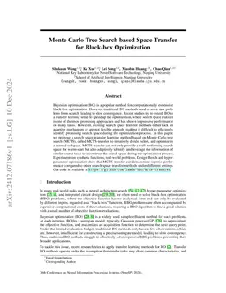 Monte Carlo Tree Search based Space Transfer for Black-box Optimization