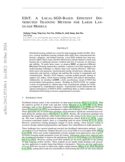 EDiT: A Local-SGD-Based Efficient Distributed Training Method for Large Language Models