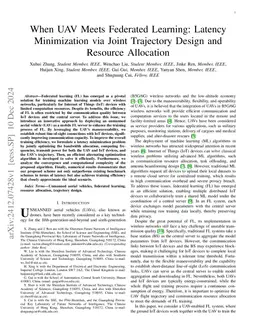 Latency Minimization for UAV-Enabled Federated Learning: Trajectory Design and Resource Allocation