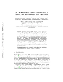 MO-IOHinspector: Anytime Benchmarking of Multi-Objective Algorithms
  using IOHprofiler
