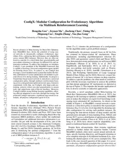 ConfigX: Modular Configuration for Evolutionary Algorithms via Multitask
  Reinforcement Learning