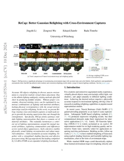 ReCap: Better Gaussian Relighting with Cross-Environment Captures