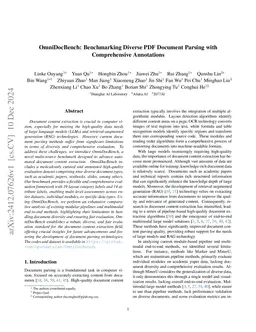 OmniDocBench: Benchmarking Diverse PDF Document Parsing with Comprehensive Annotations