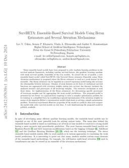 SurvBETA: Ensemble-Based Survival Models Using Beran Estimators and
  Several Attention Mechanisms