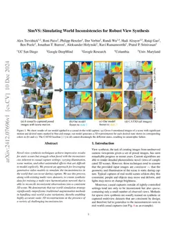SimVS: Simulating World Inconsistencies for Robust View Synthesis