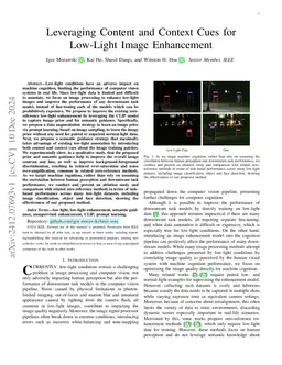 Leveraging Content and Context Cues for Low-Light Image Enhancement
