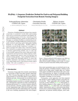 Pix2Poly: A Sequence Prediction Method for End-to-end Polygonal Building
  Footprint Extraction from Remote Sensing Imagery