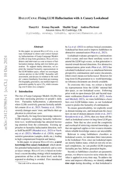 HalluCana: Fixing LLM Hallucination with A Canary Lookahead