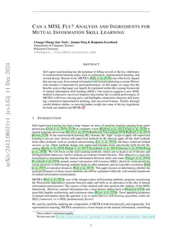 Can a MISL Fly? Analysis and Ingredients for Mutual Information Skill Learning
